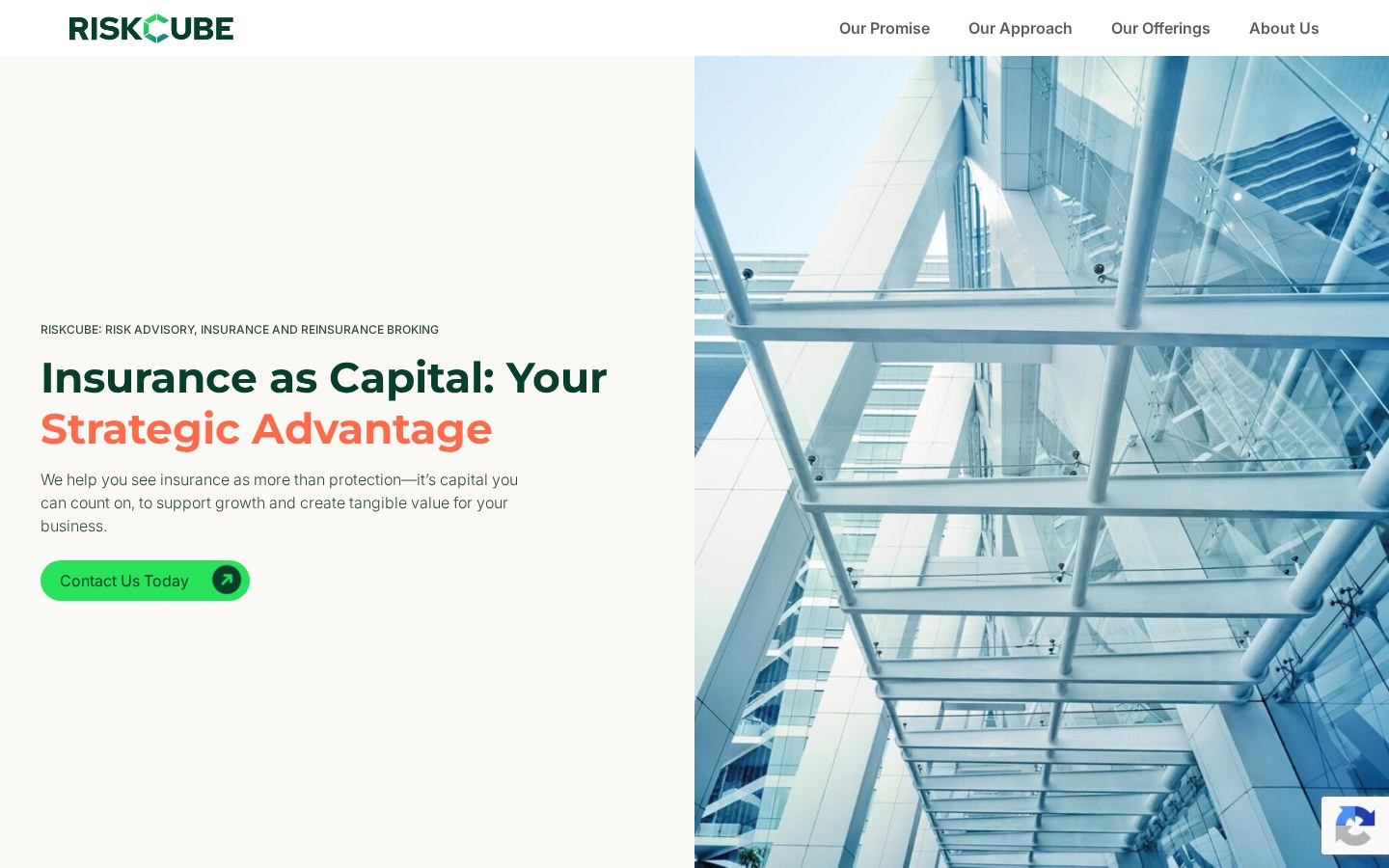 Riskcube homepage