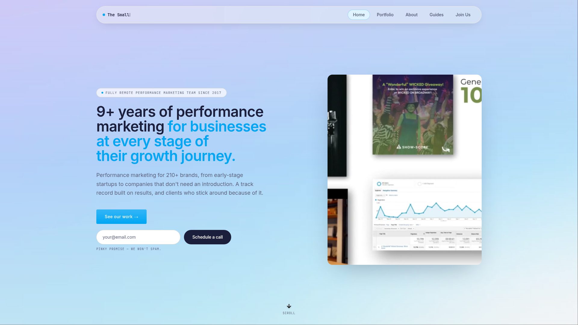 The Small Business Project homepage