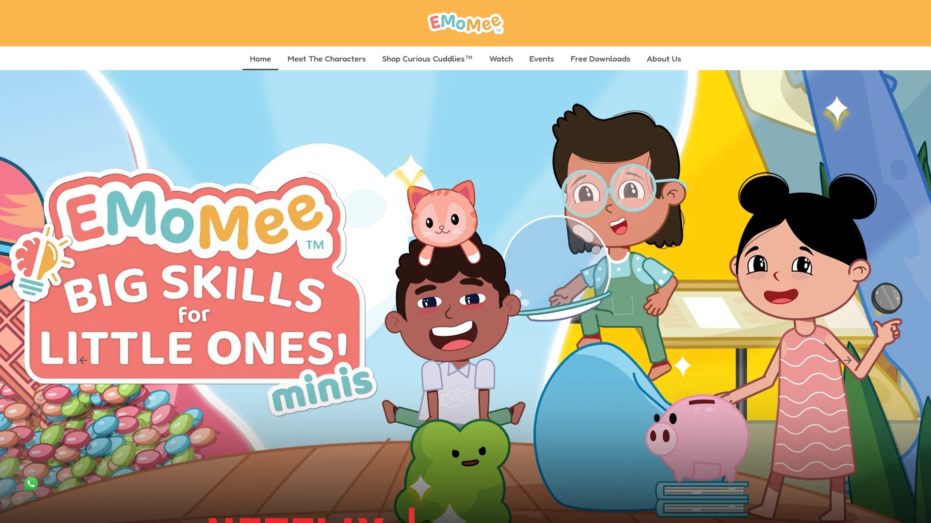 EMoMee (Shopify) homepage